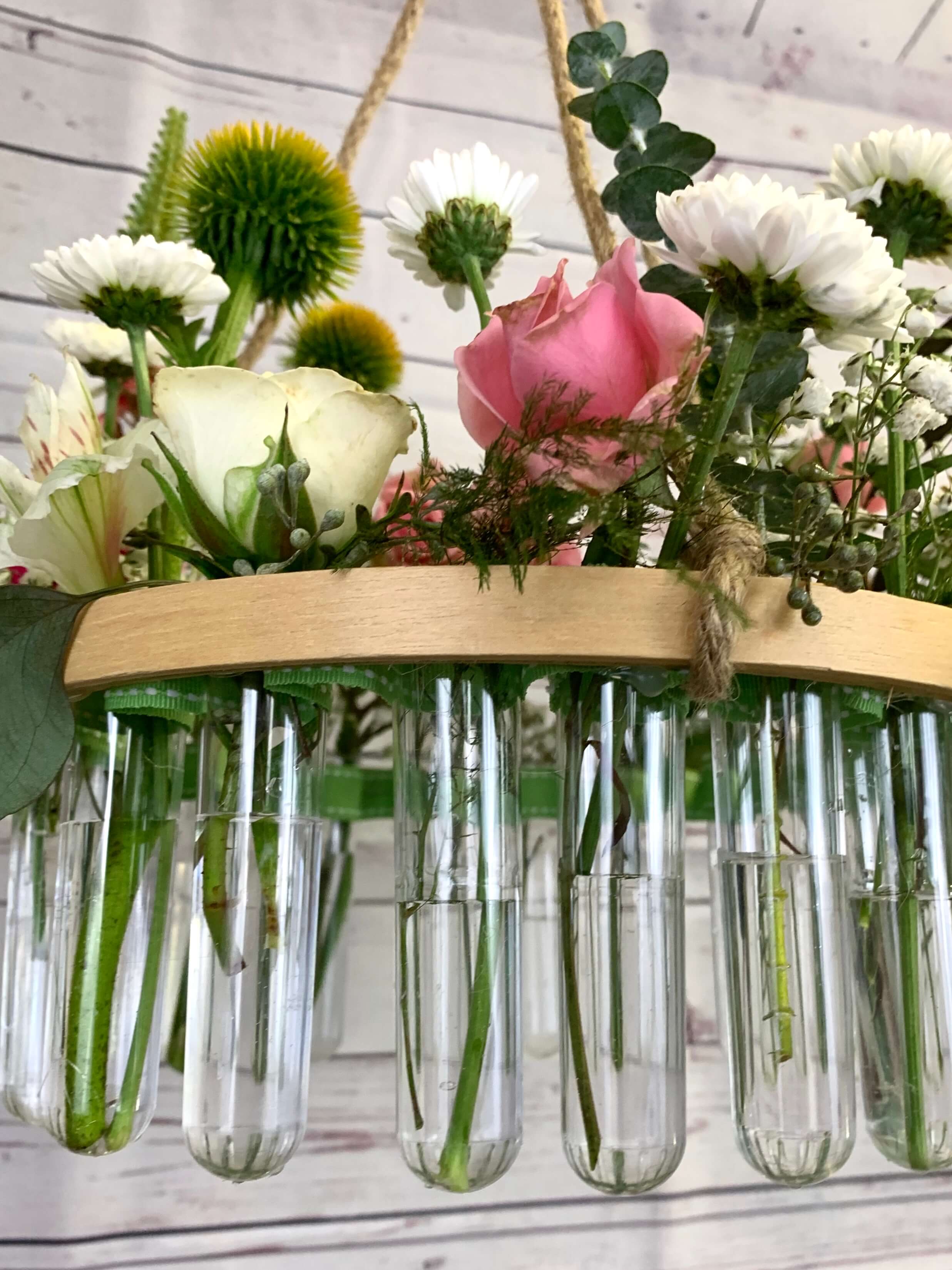 February 20 Floral Test Tube Chandelier Calumet Floral & Gifts